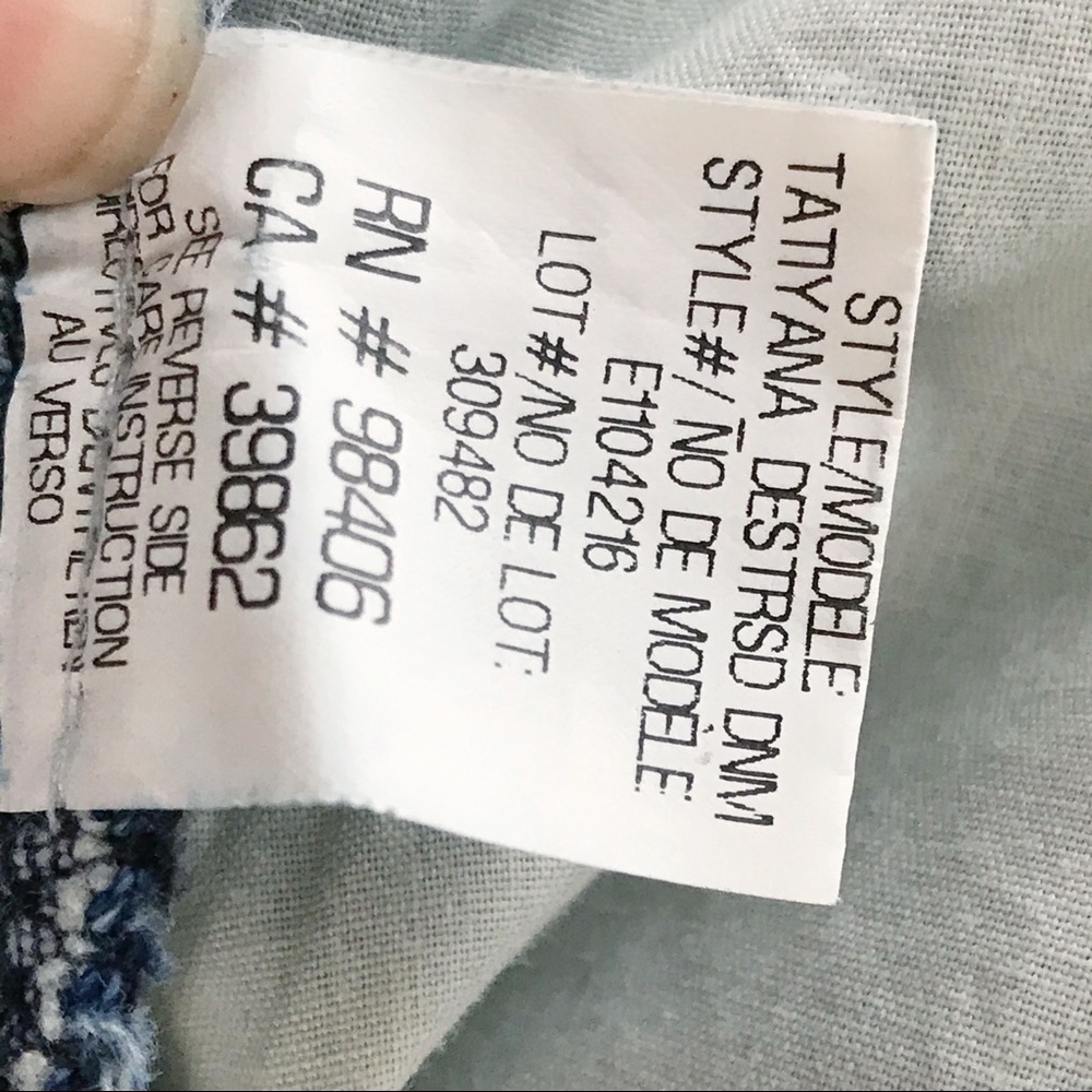 Theory Tatiyana Distressed Jeans Straight Leg 27 - Picture 8 of 8